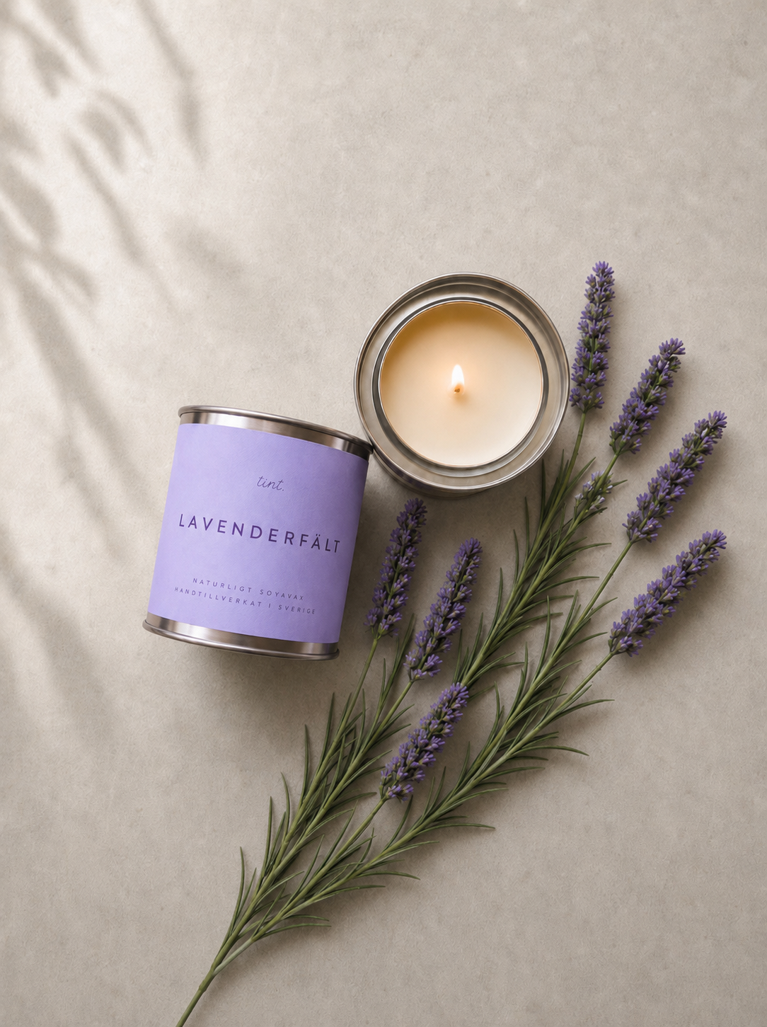 Lavenderfält - doftljus